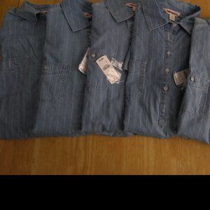 Lot of 5 Brooks Brothers Blue Summer Dresses Size 10